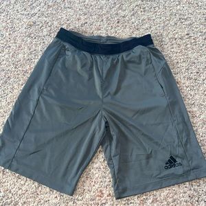 Adidas basketball shorts, size medium, grey
